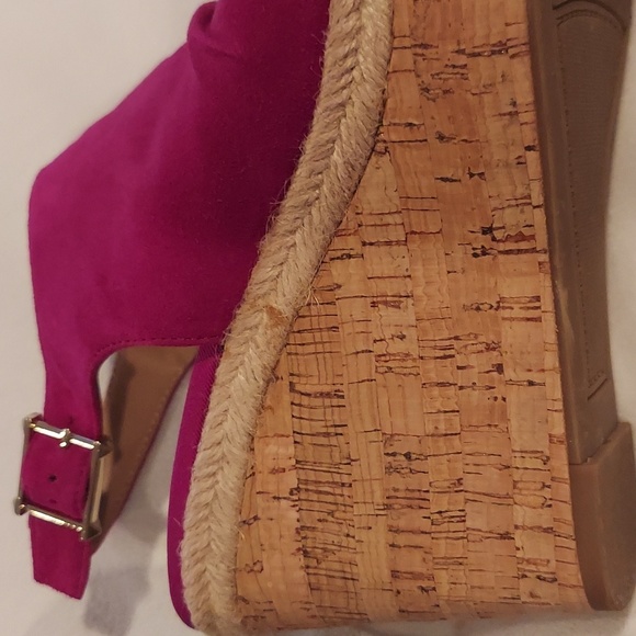 Franco Sarto Fuschia Cork Wedge - Picture 6 of 9